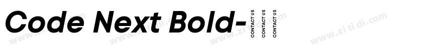 Code Next Bold字体转换